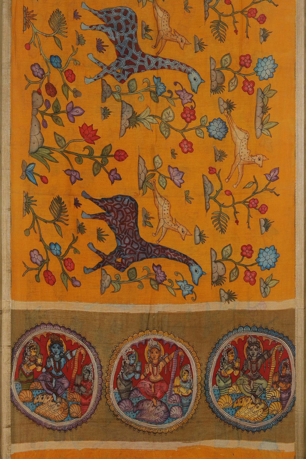 Kalamkari Painting Saree