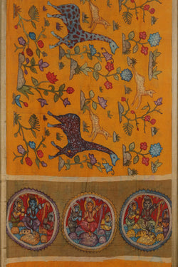 Image of Kalamkari Painting Saree