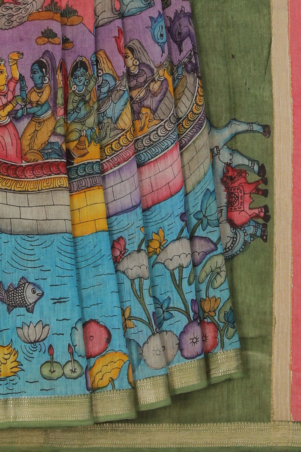 Kalamkari Painting Saree