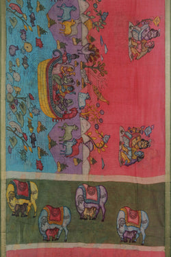 Image of Kalamkari Painting Saree