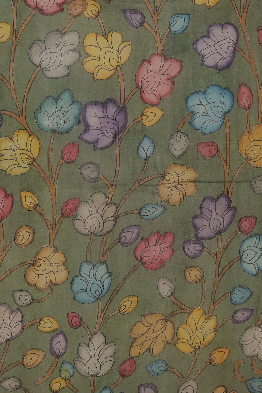 Image of Kalamkari Painting Saree