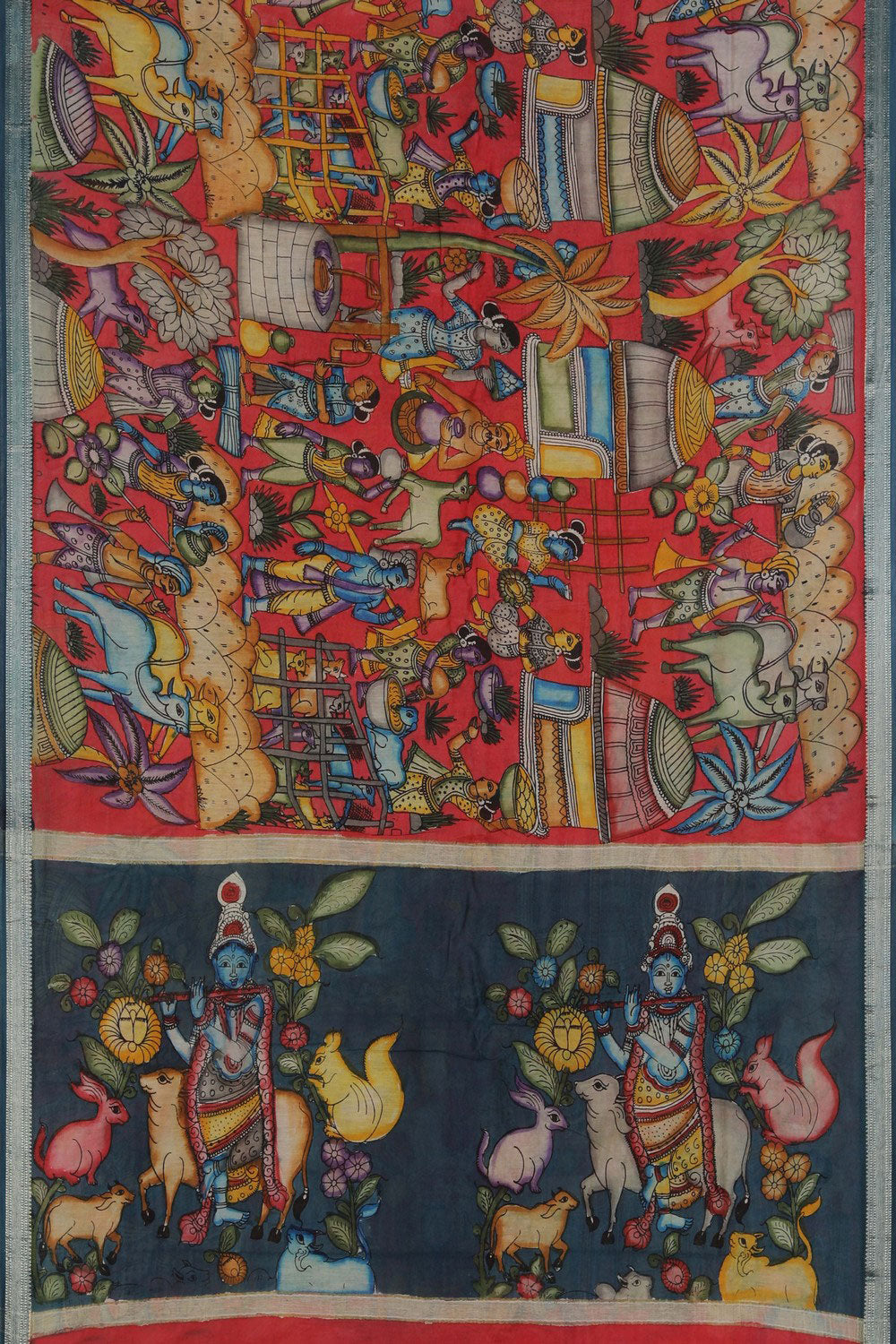 Kalamkari Painting Saree