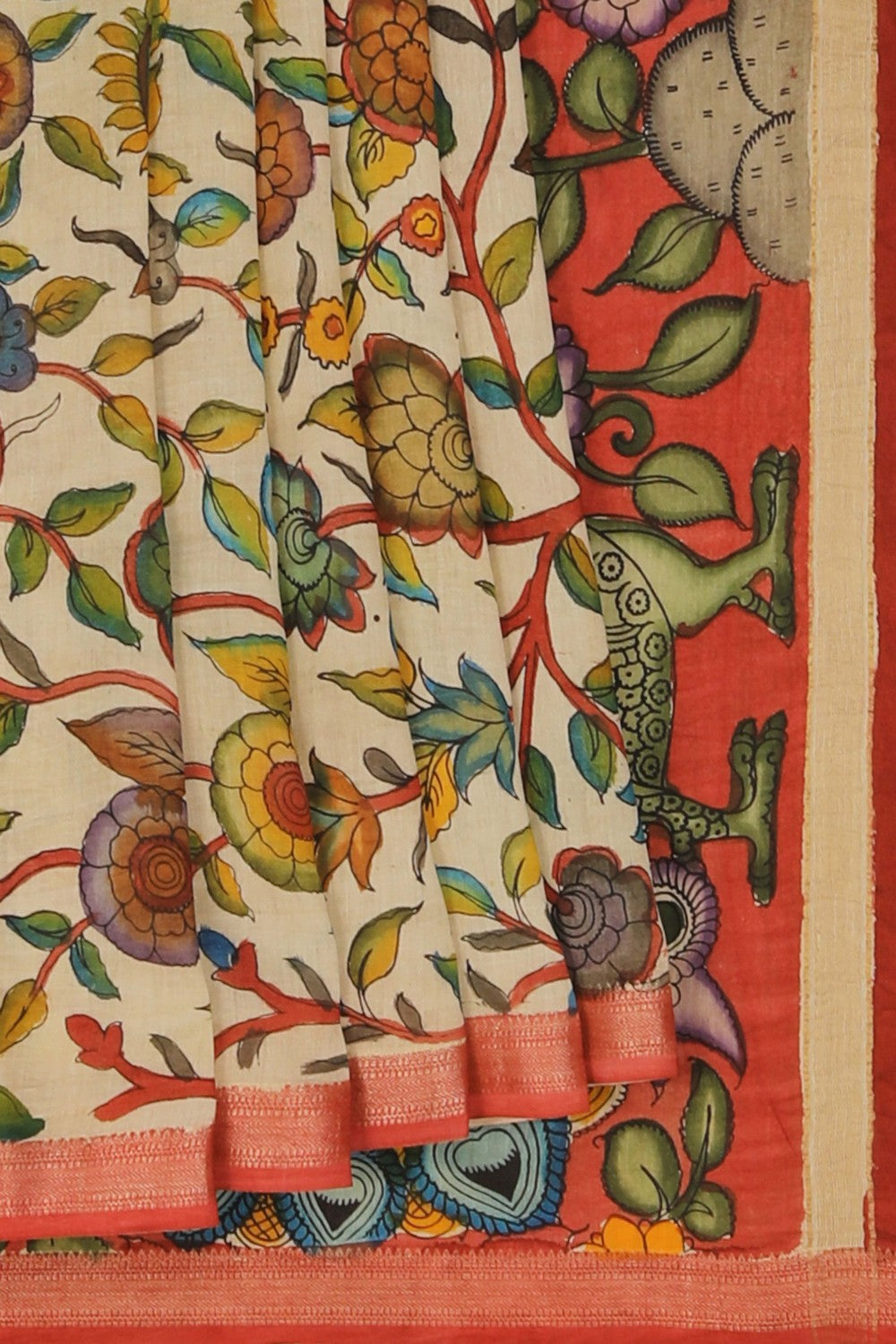 Image of Kalamkari Painting Saree