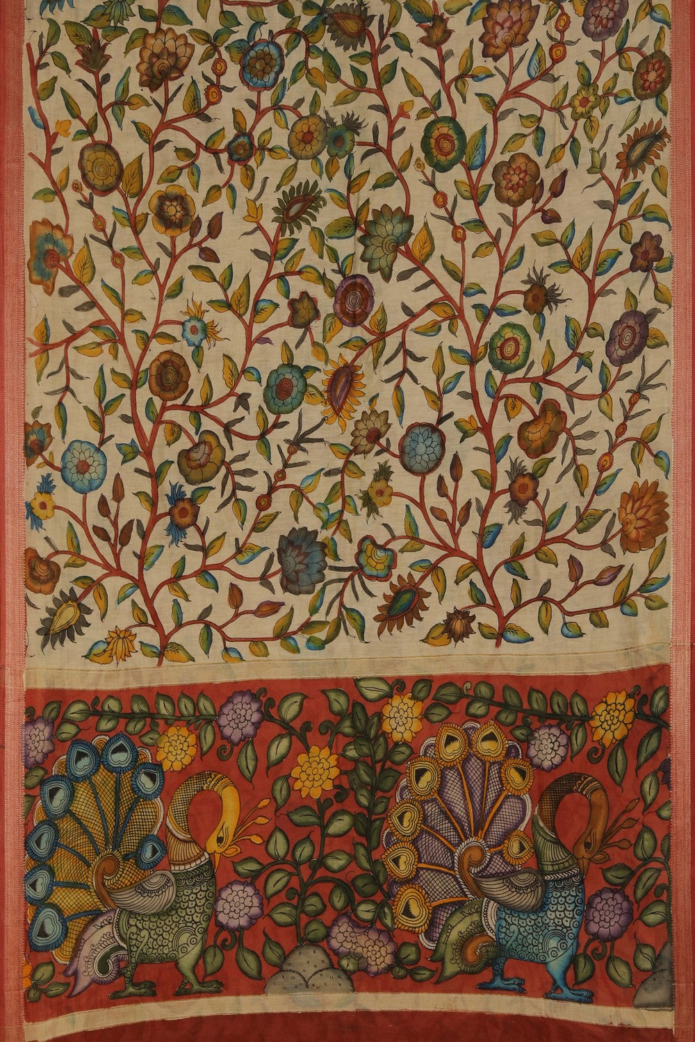 Image of Kalamkari Painting Saree