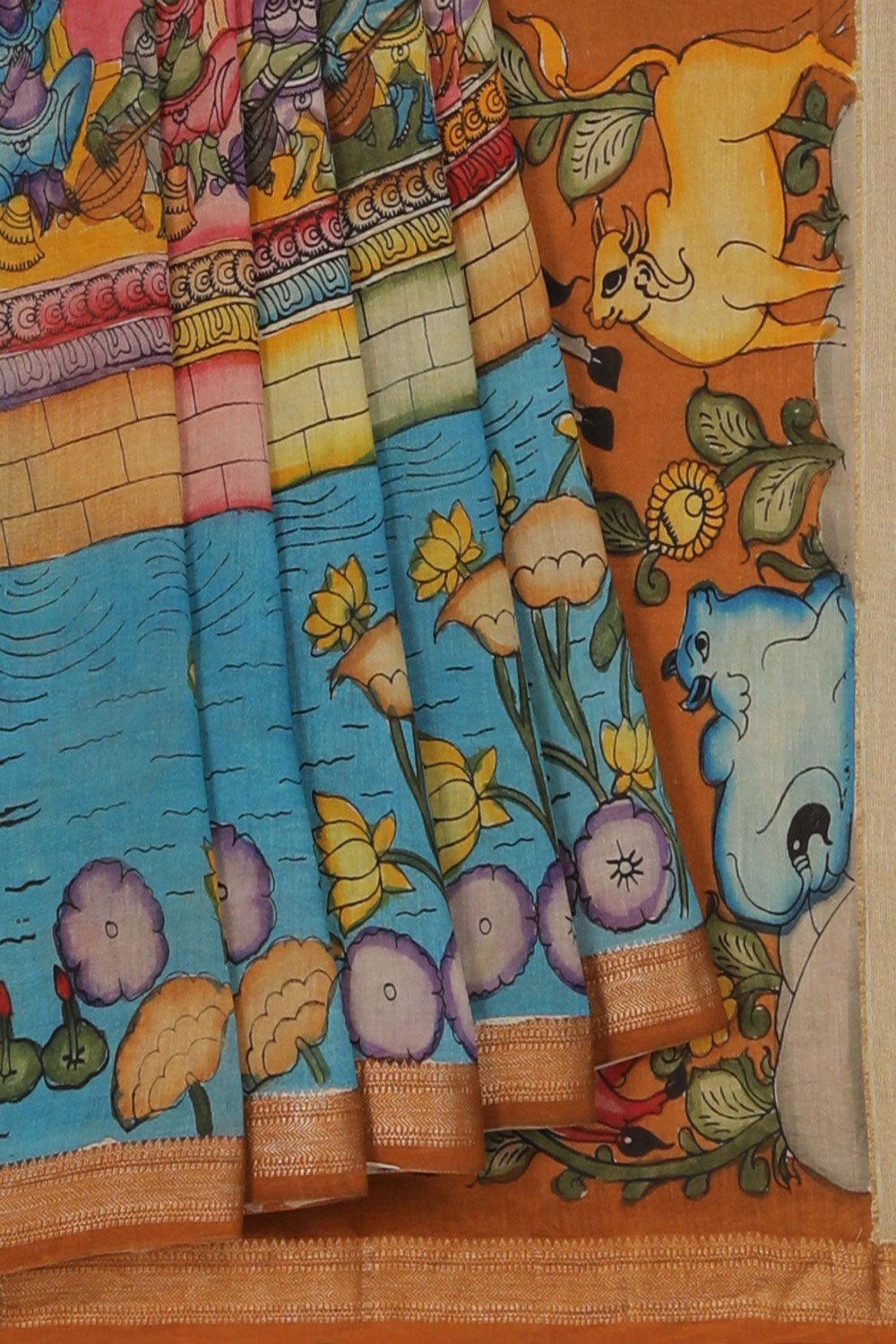 Image of Kalamkari Painting Saree