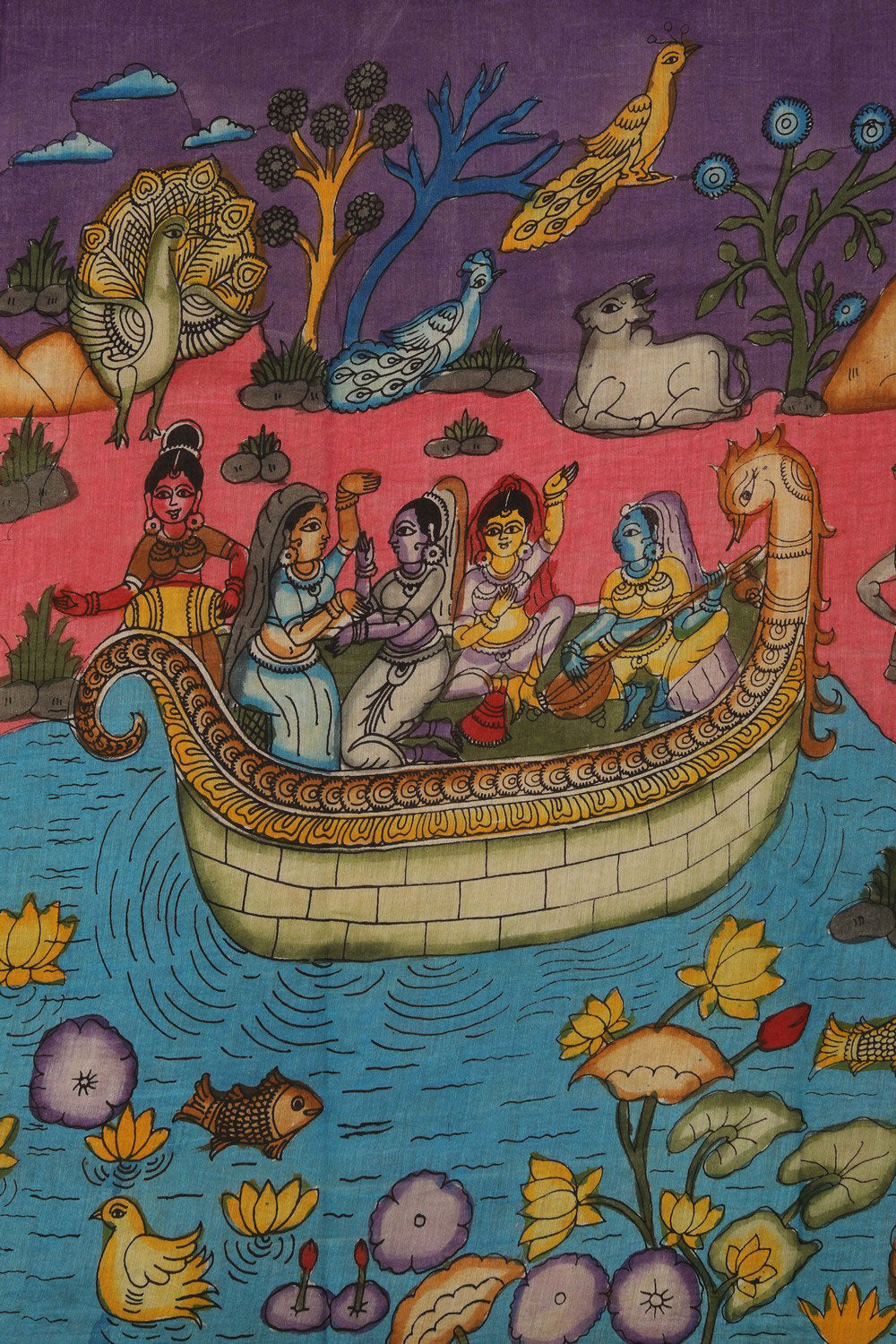 Kalamkari Painting Saree