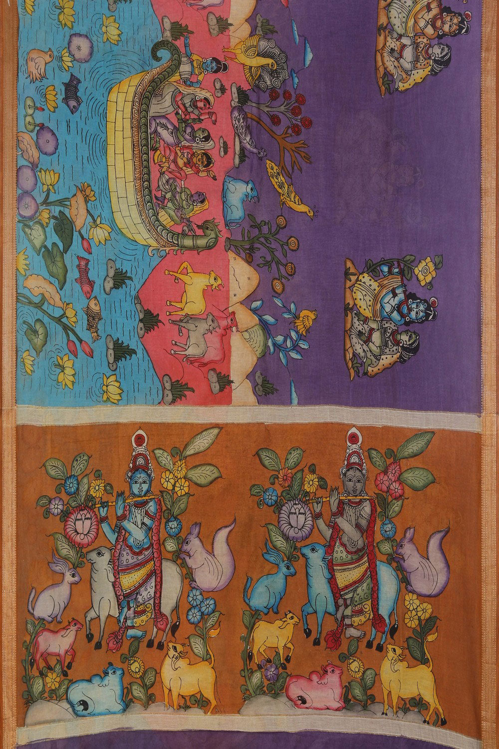 Image of Kalamkari Painting Saree