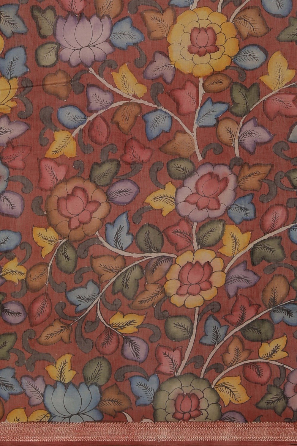 Kalamkari Painting Saree