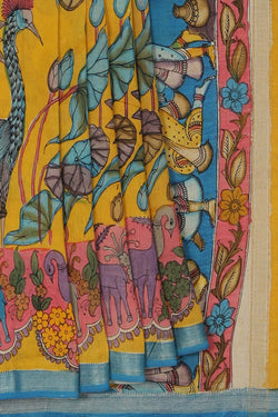 Image of Kalamkari Painting Saree