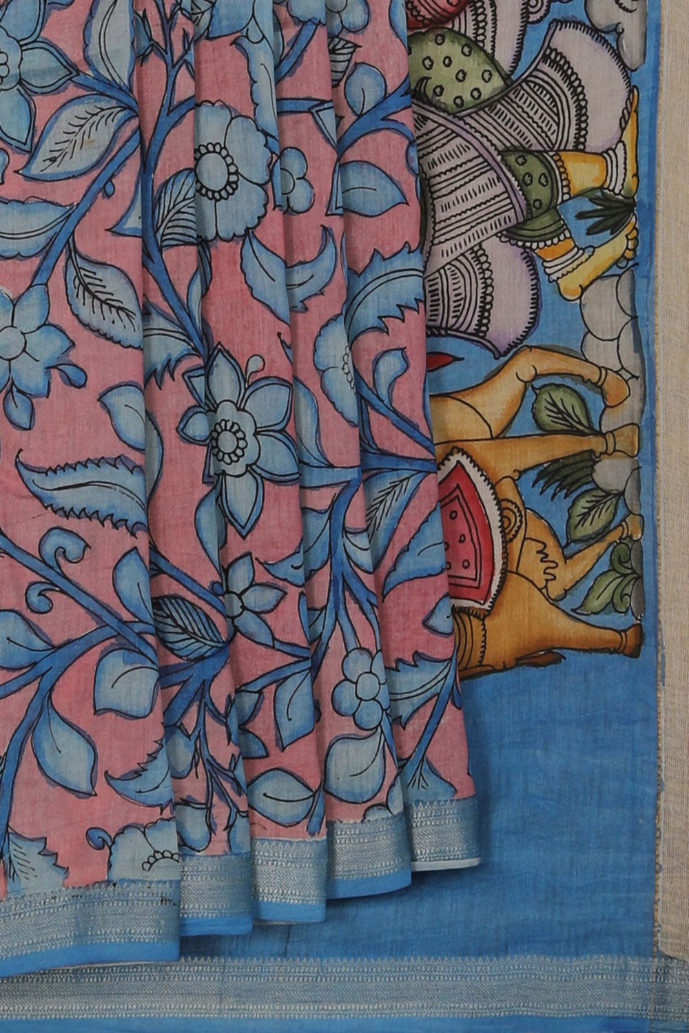 Image of Kalamkari Painting Saree