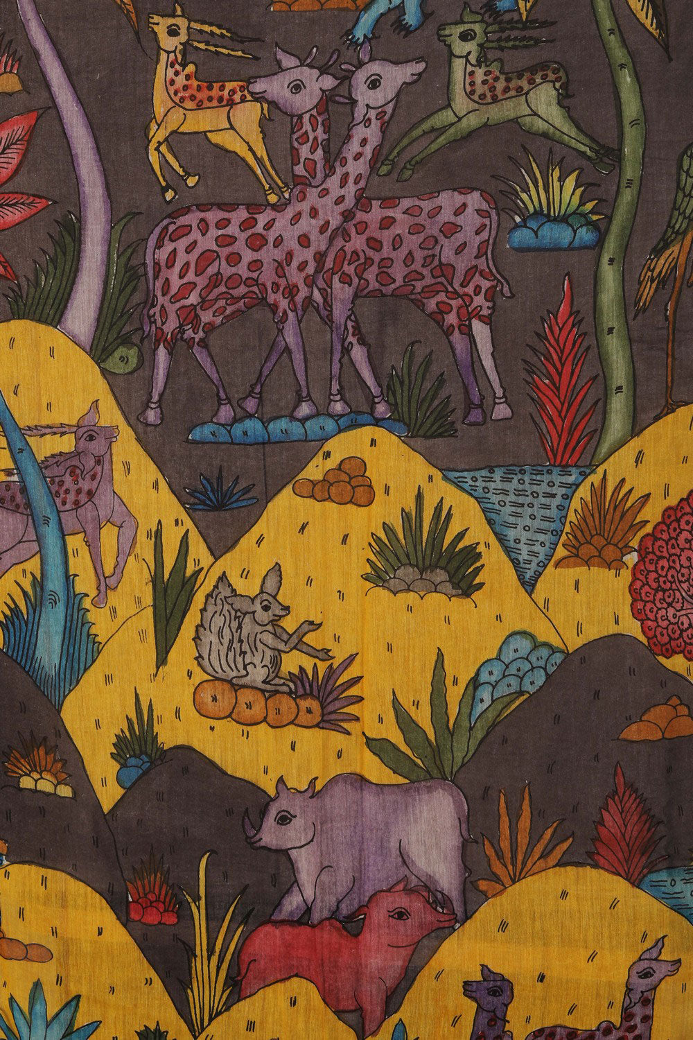 Image of Kalamkari Painting Saree