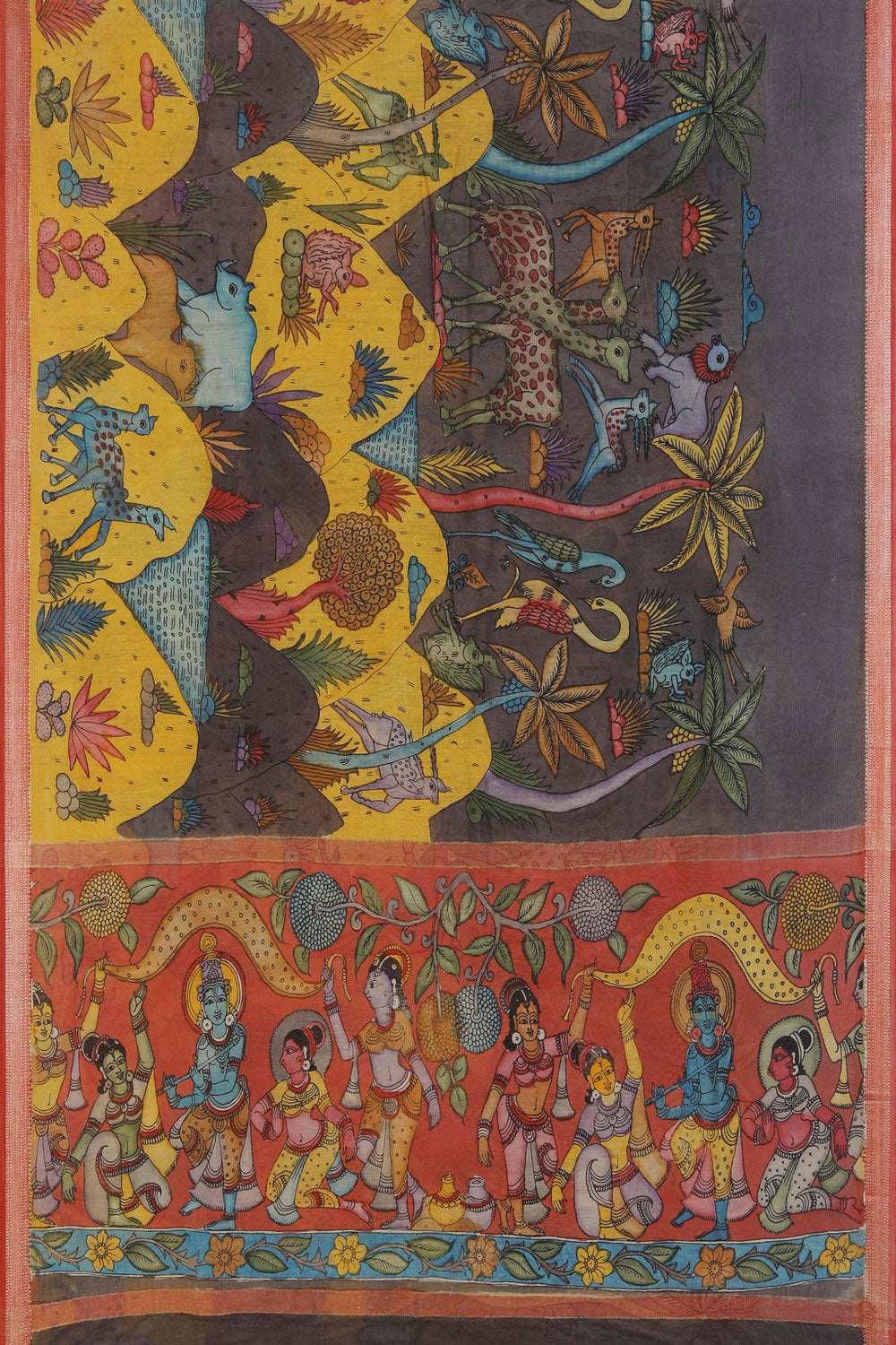 Image of Kalamkari Painting Saree