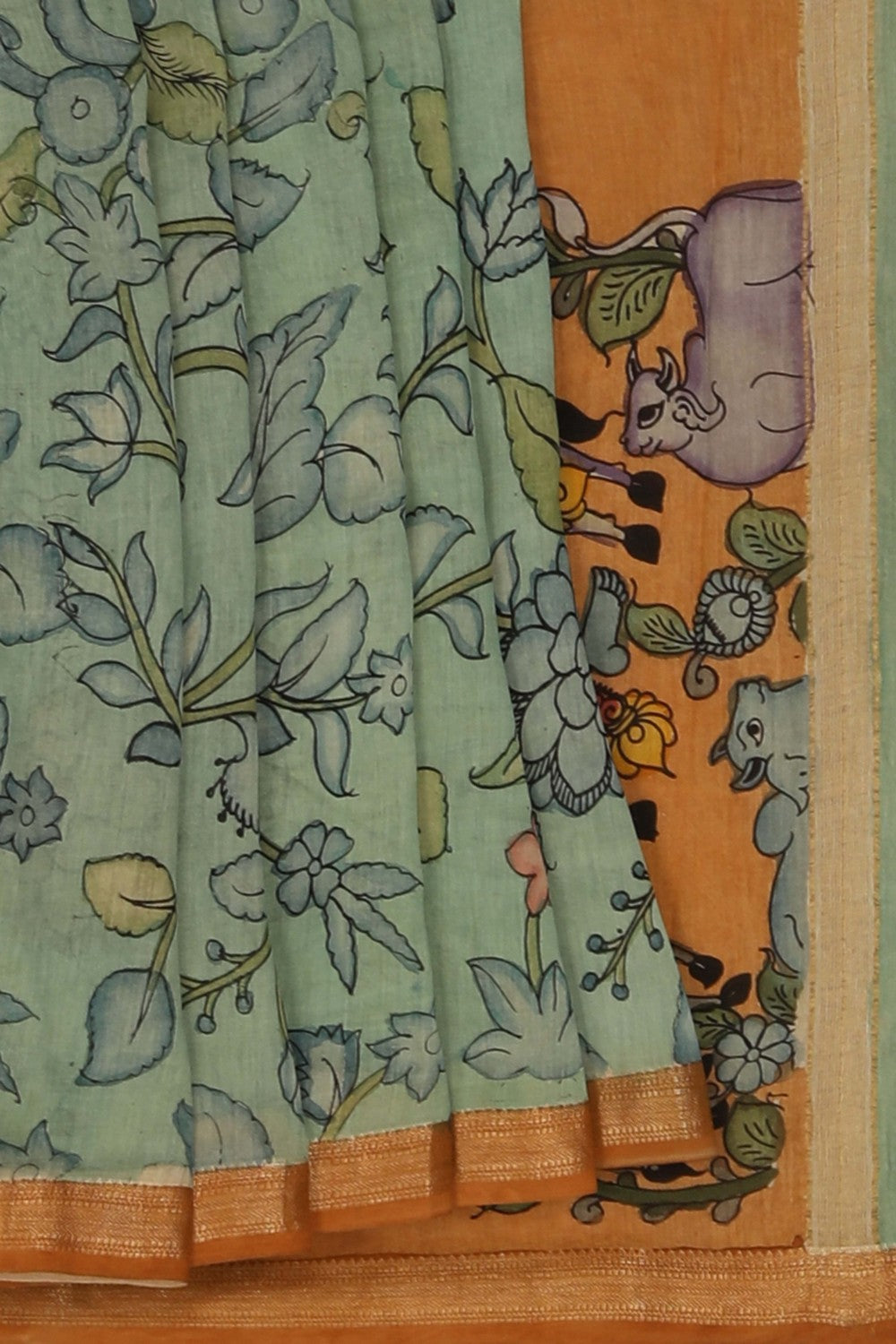 Kalamkari Painting Saree