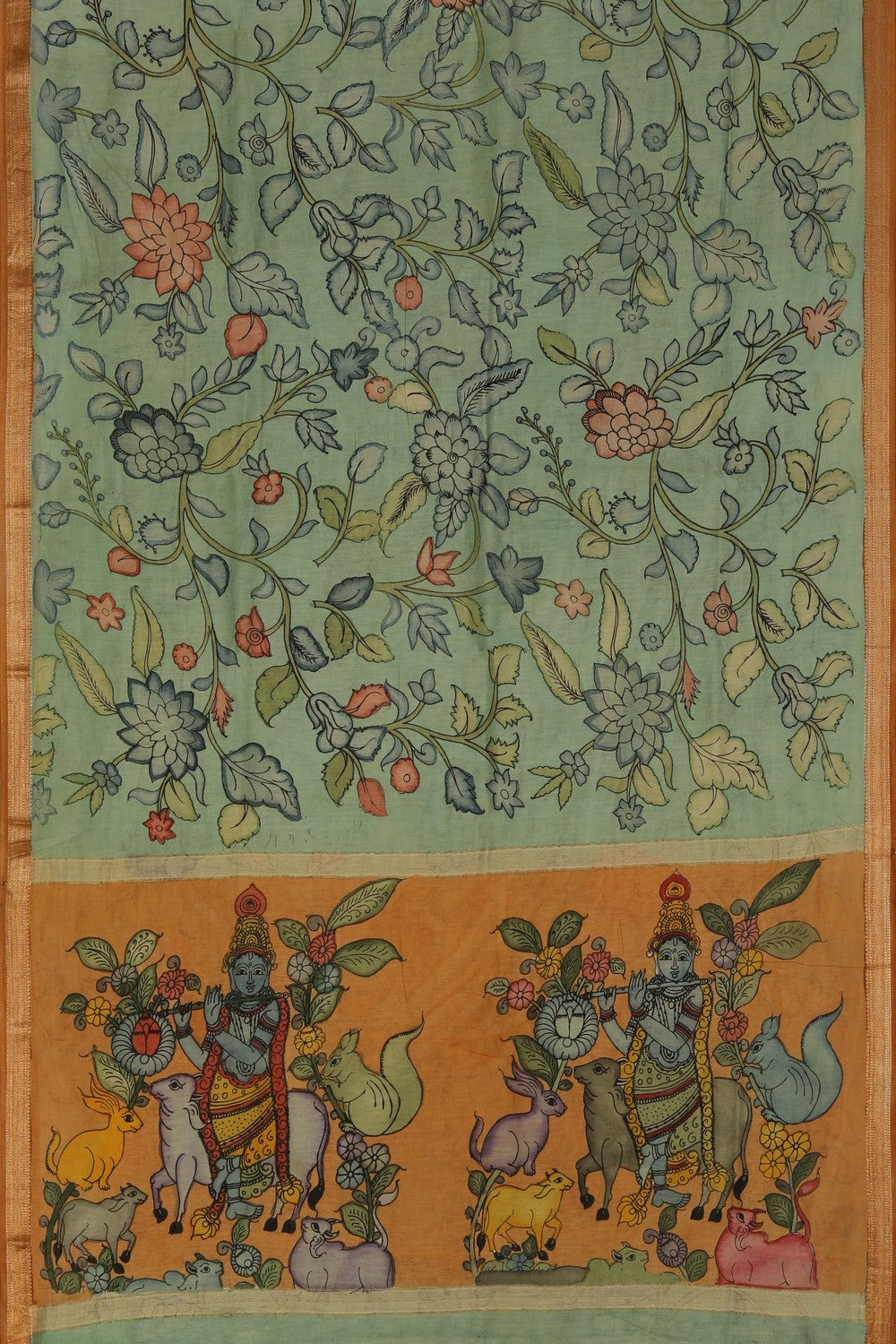 Kalamkari Painting Saree