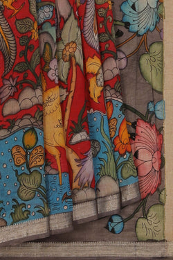 Image of Kalamkari Painting Saree