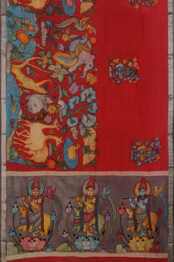 Image of Kalamkari Painting Saree