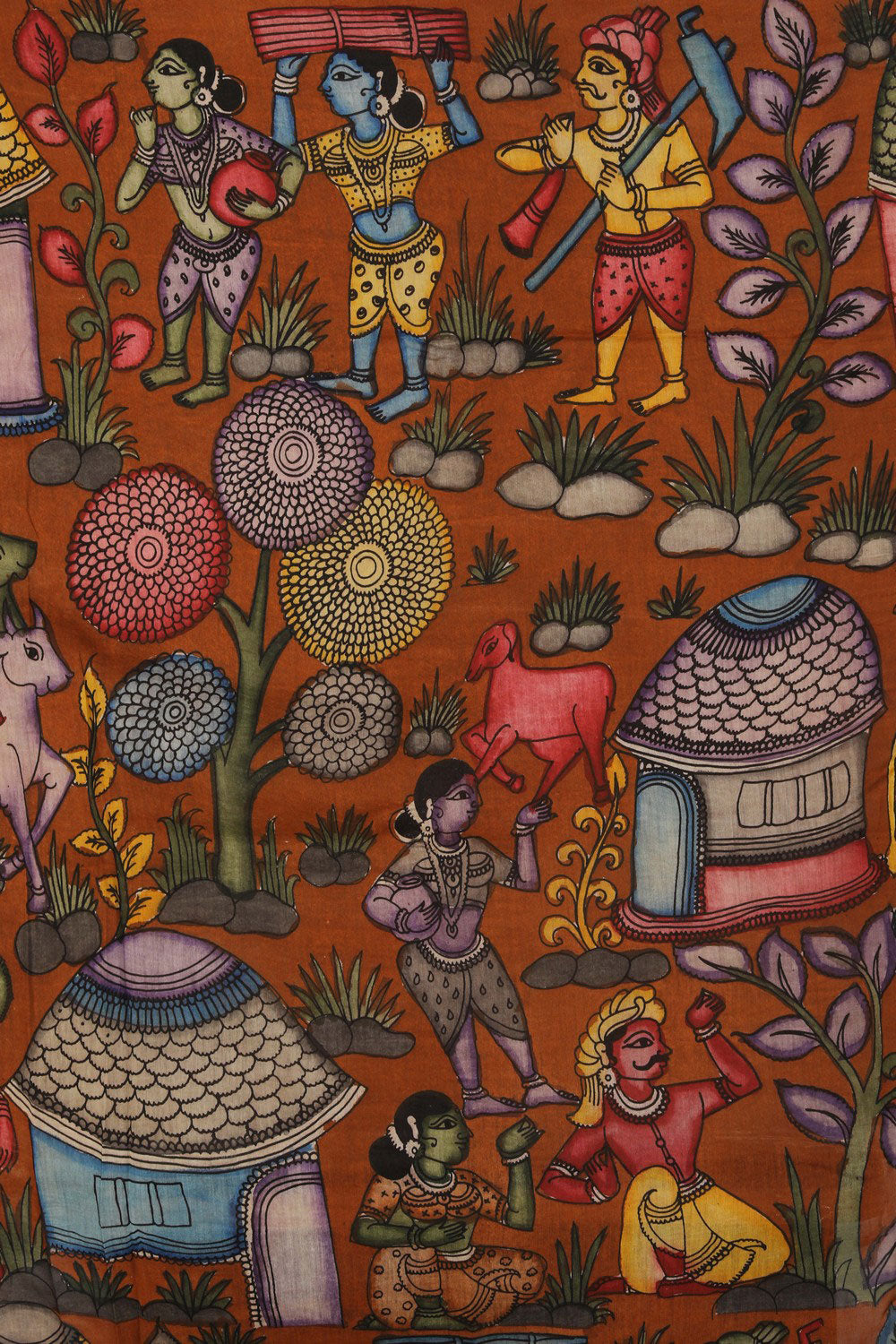 Image of Kalamkari Painting Saree