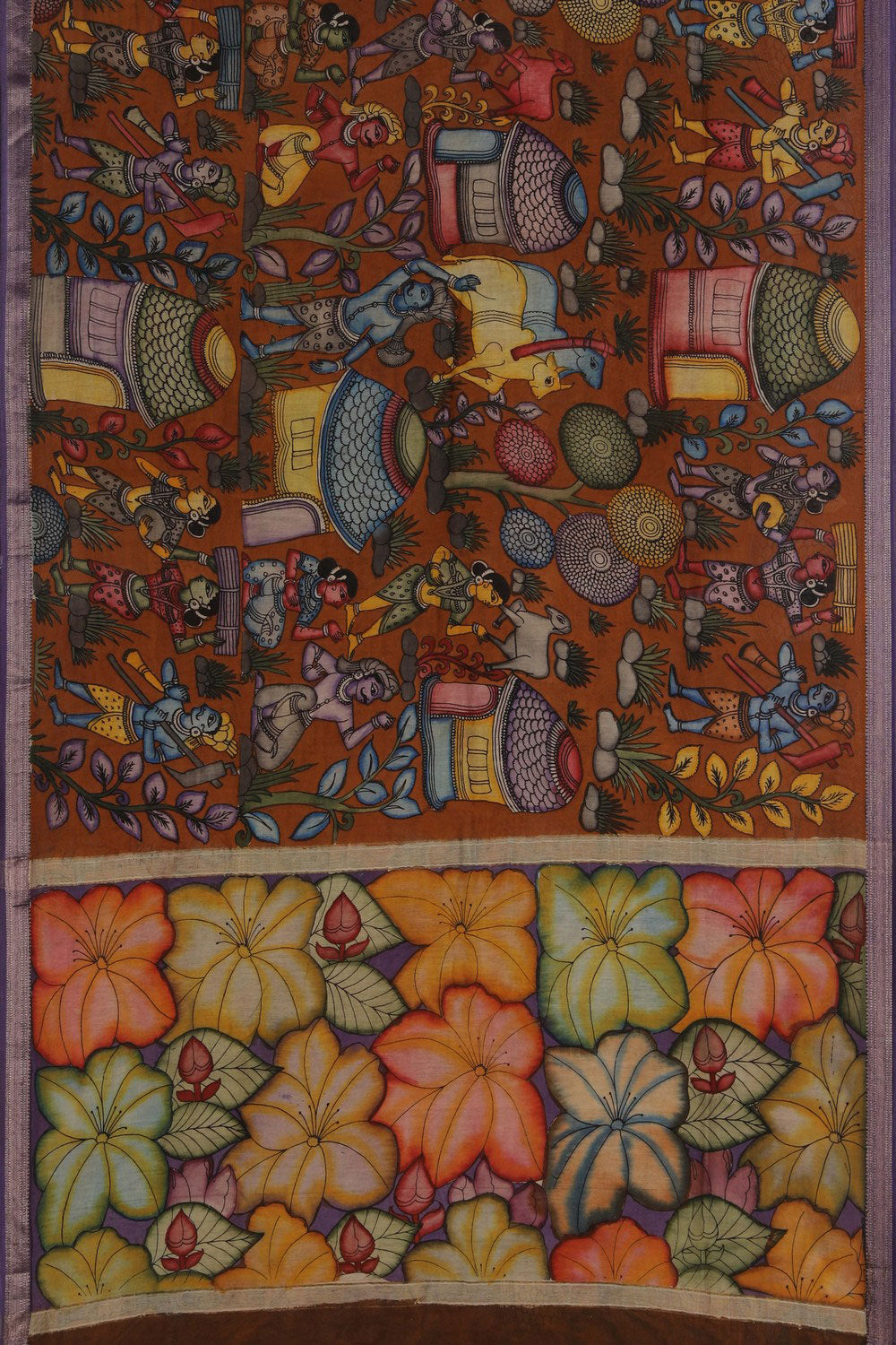 Kalamkari Painting Saree