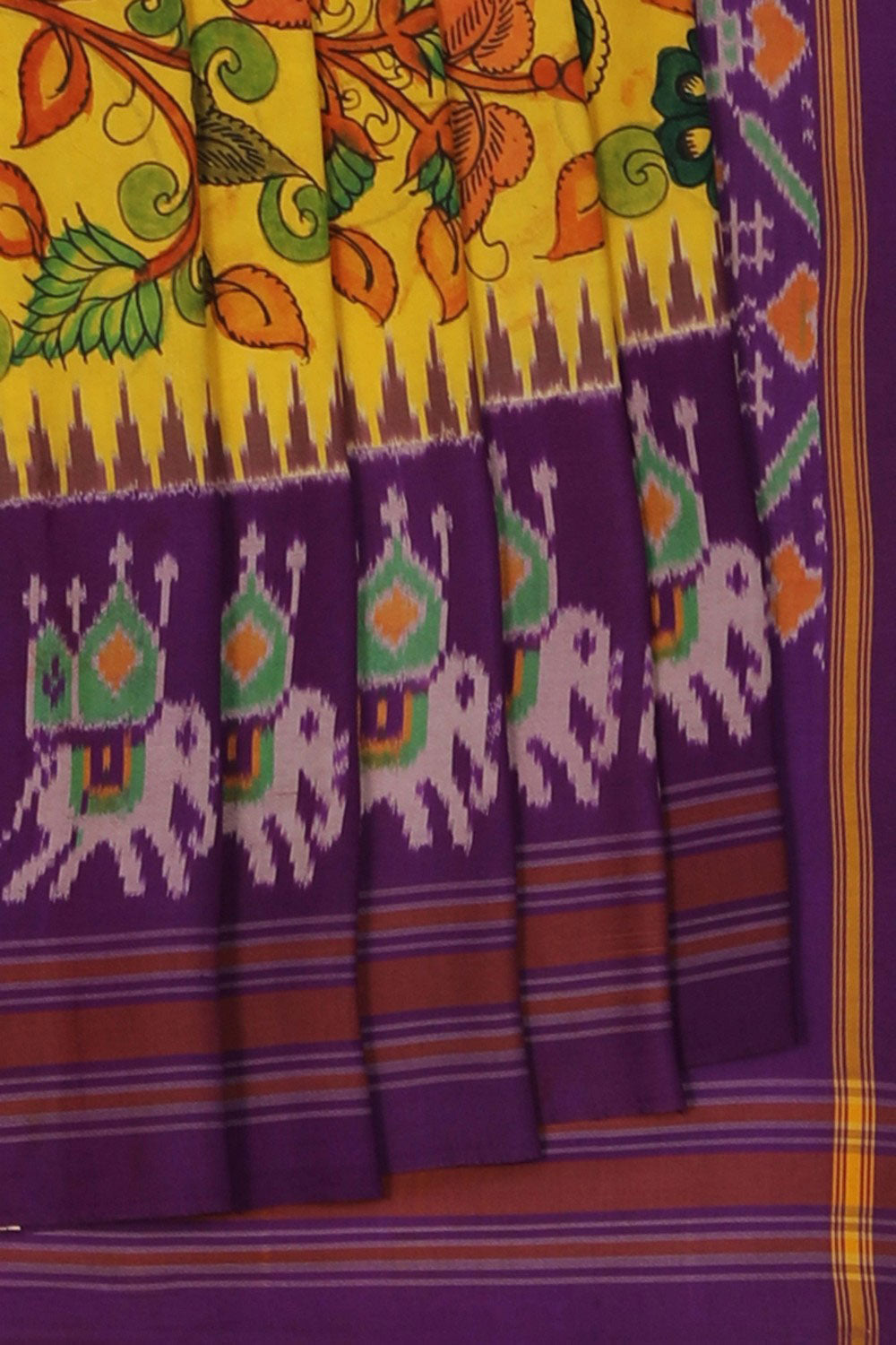 Image of Kalamkari Painting Saree