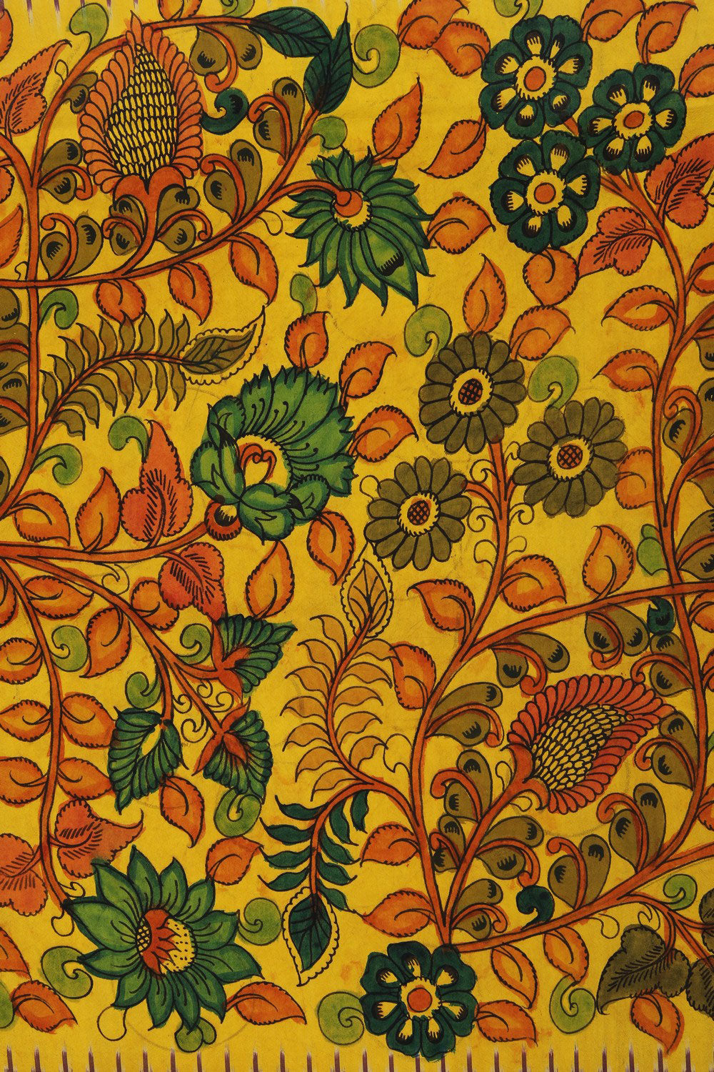 Image of Kalamkari Painting Saree