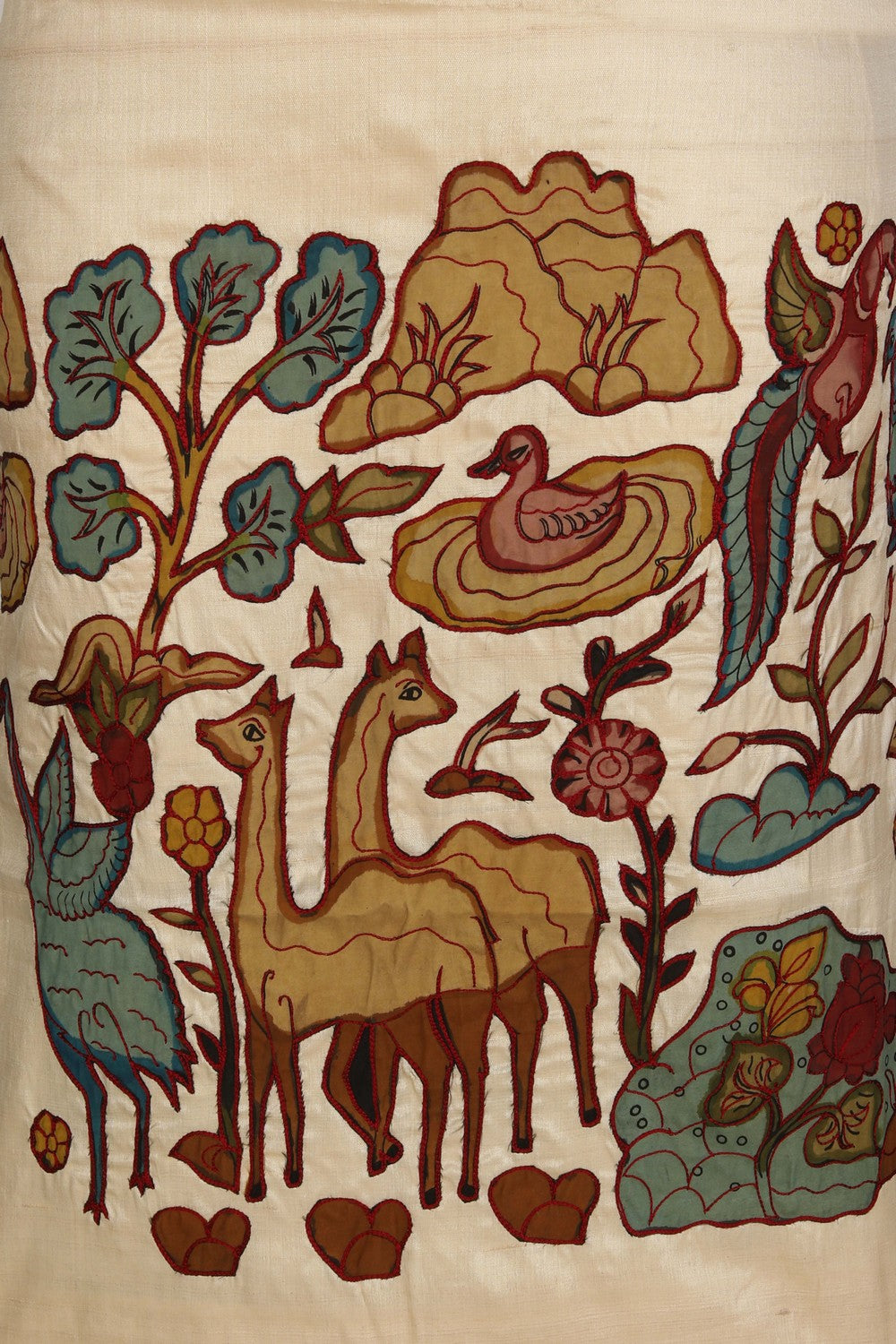 Image of Top Unstitched Tussar Fabric