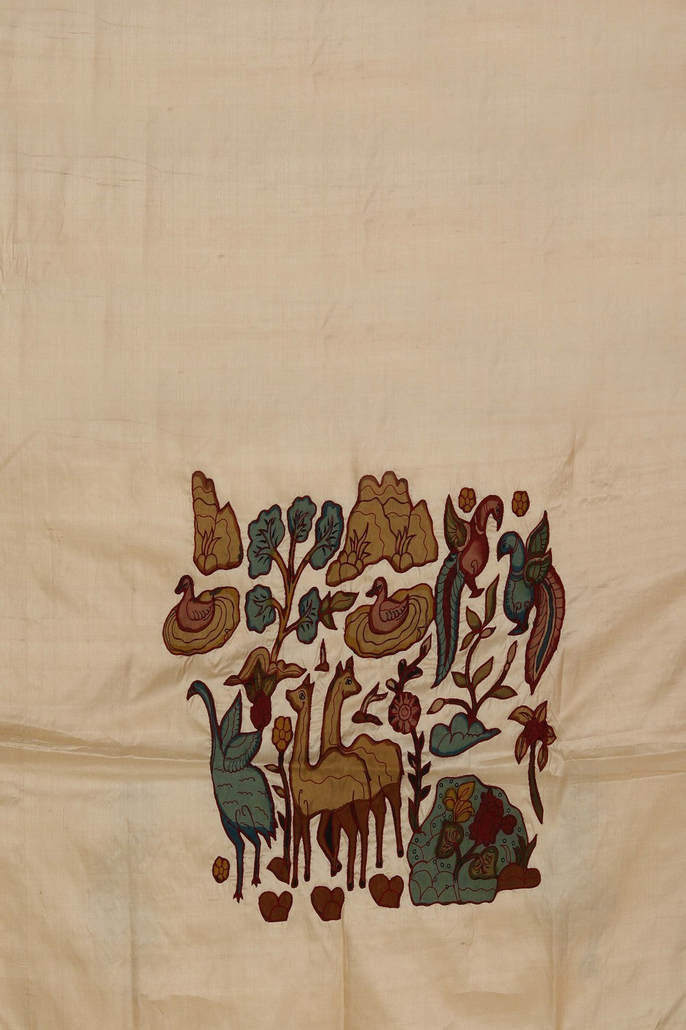 Image of Top Unstitched Tussar Fabric