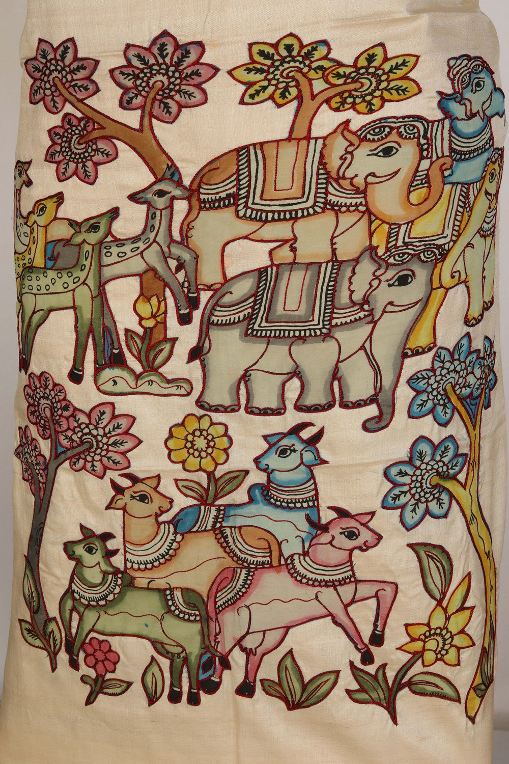 Image of Top Unstitched Tussar Fabric