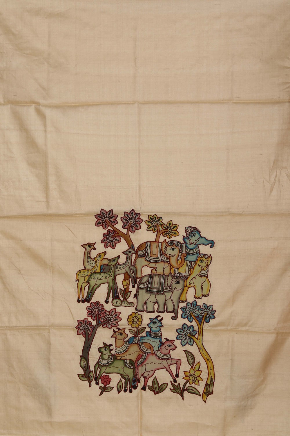 Image of Top Unstitched Tussar Fabric