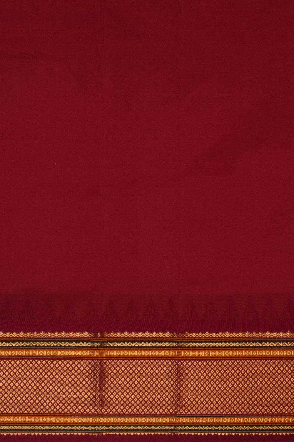 Narayanpet Pure Silk Orange Saree
