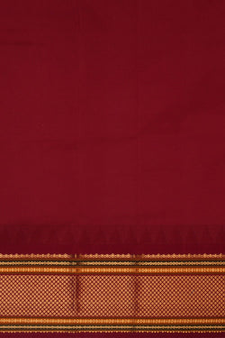 Image of Narayanpet Pure Silk Orange Saree