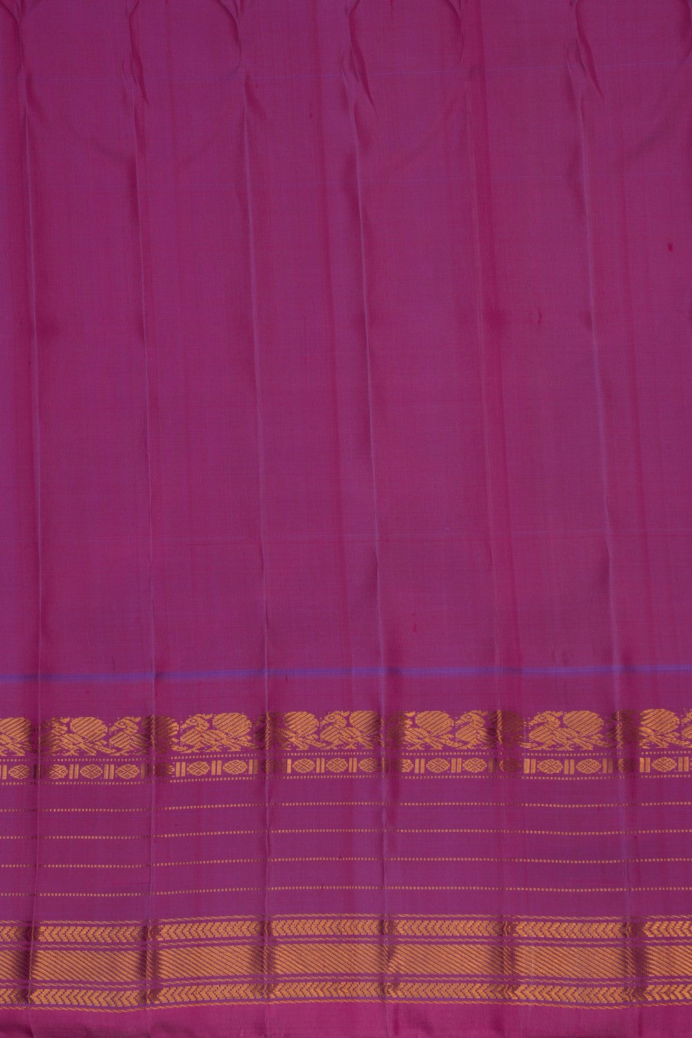 Image of Gadwal Silk Off-White Saree