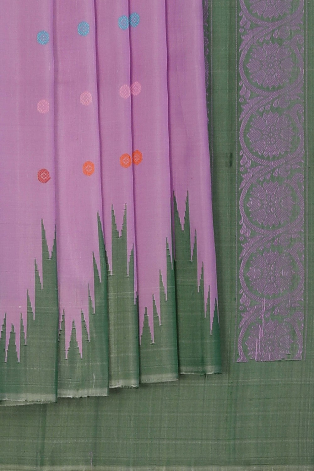 Gadwal Silk Lavender Purple Saree