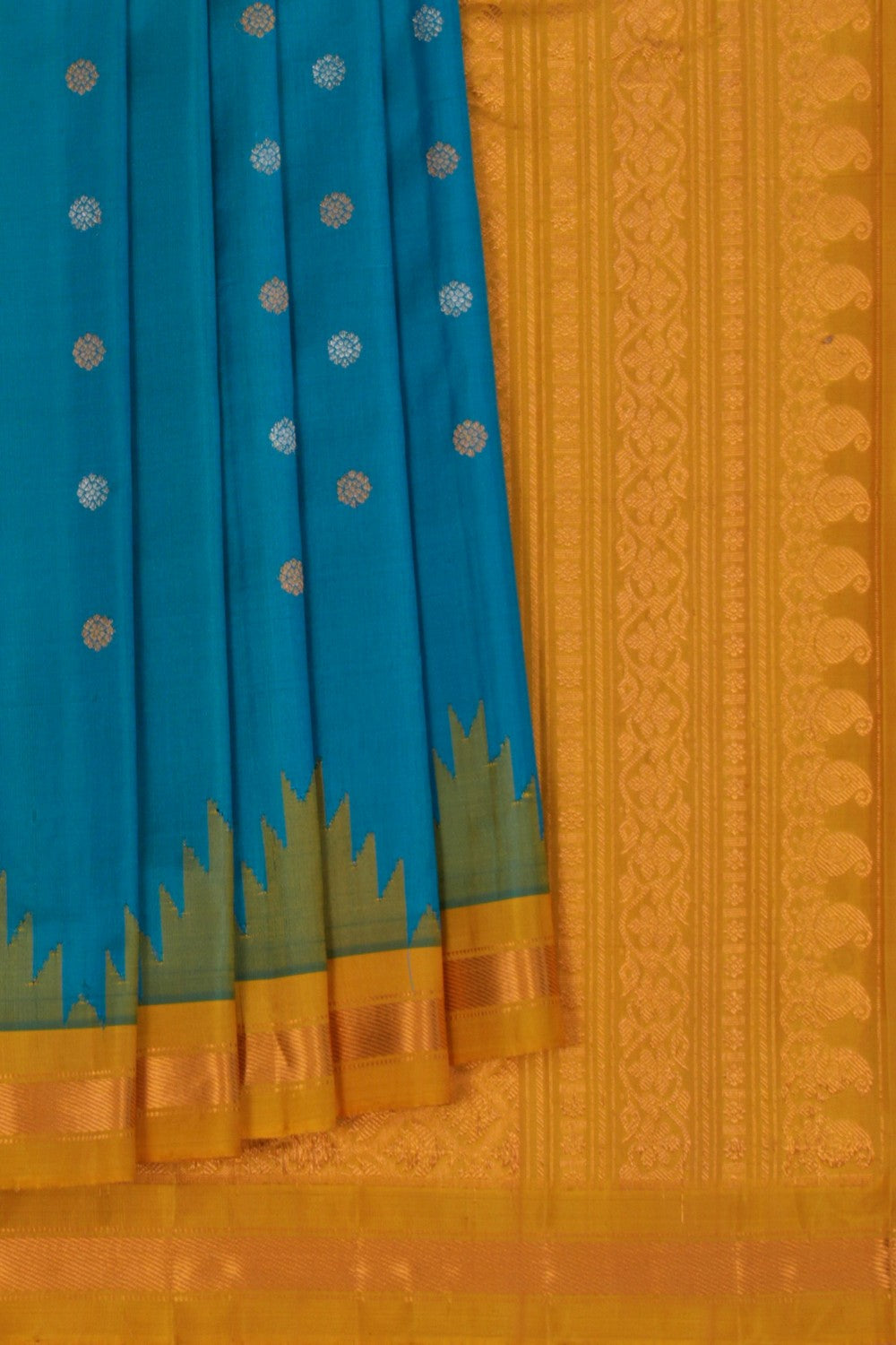 Gadwal Silk Blue Saree