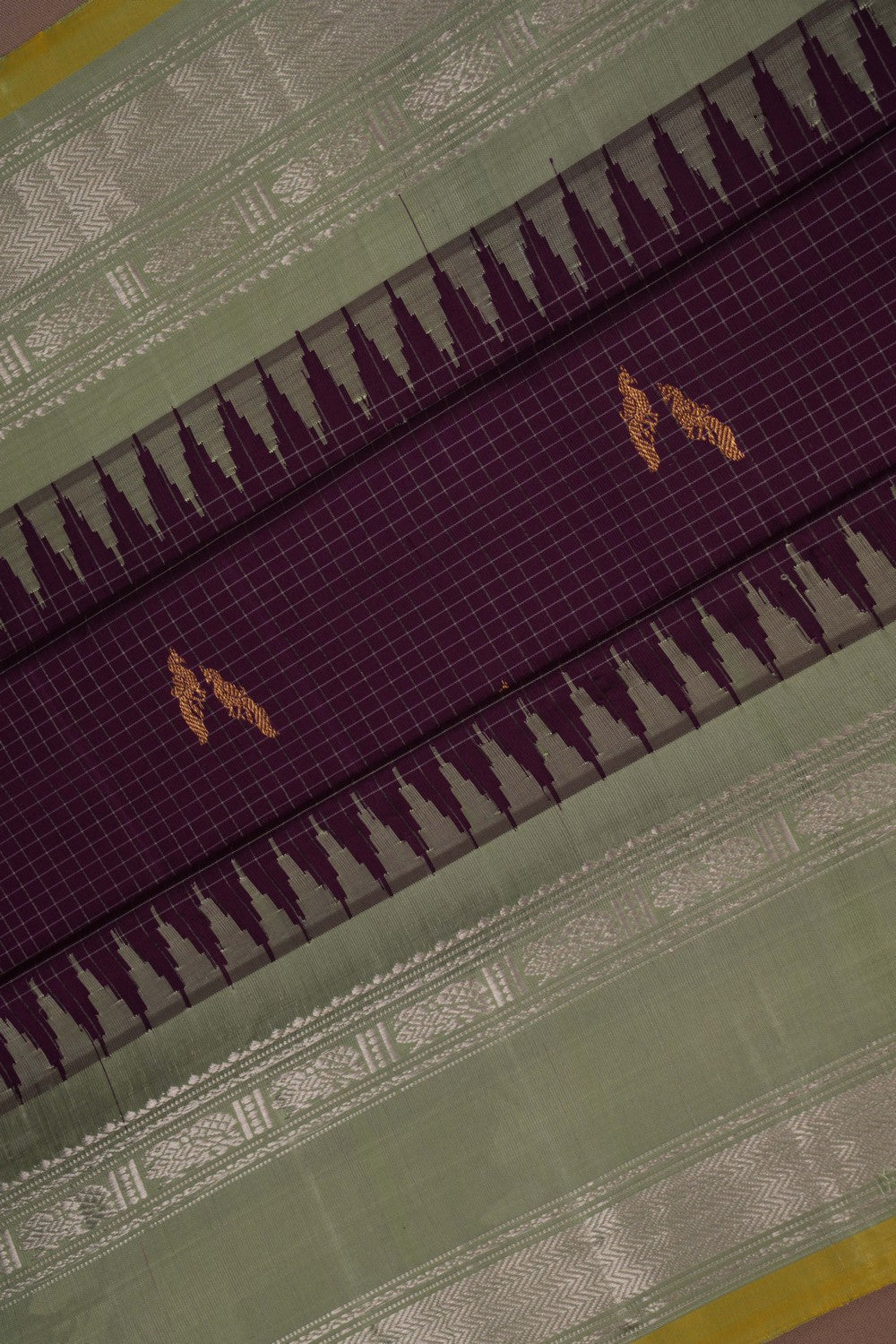 Gadwal Silk Purple Saree