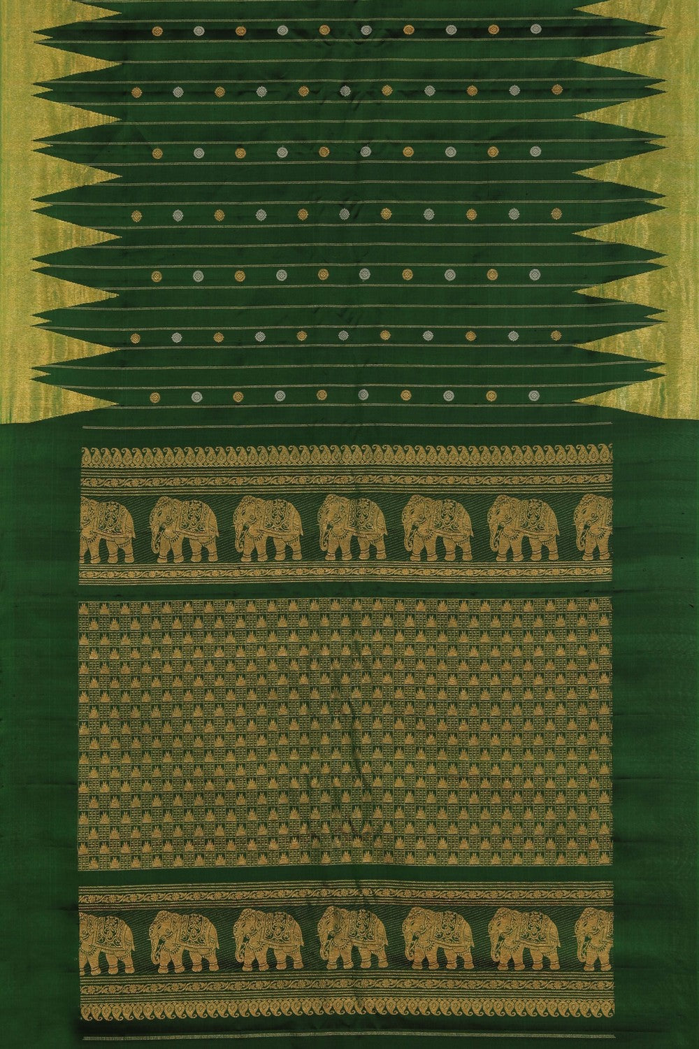 Gadwal Silk Green Saree