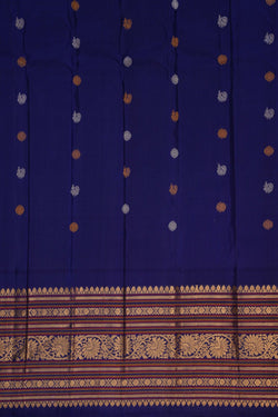 Image of Gadwal Silk Yellow Saree