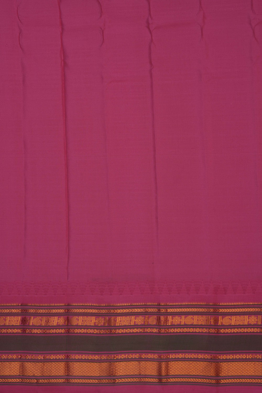 Gadwal Silk Kattam Purple Saree