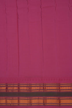 Image of Gadwal Silk Kattam Purple Saree