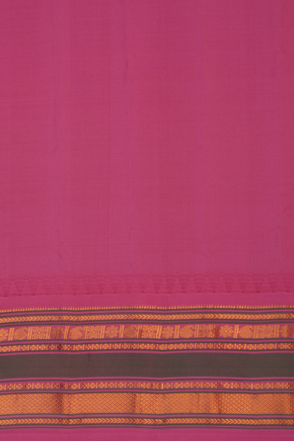 Gadwal Silk Kattam Spring Yellow Saree