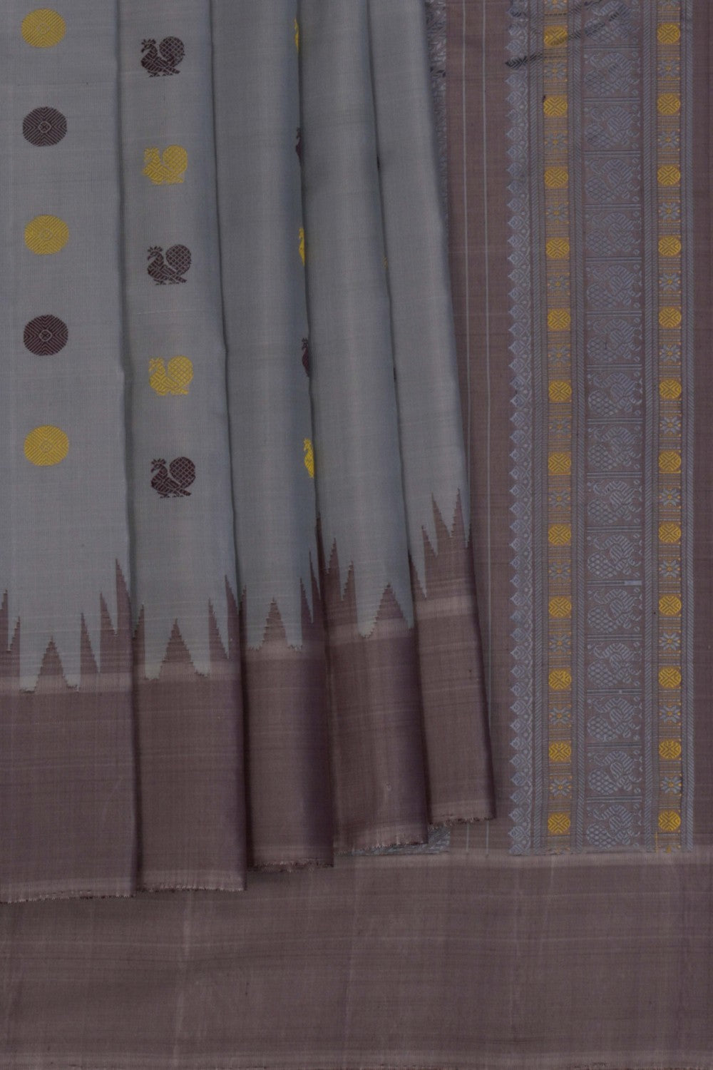 Gadwal Silk Grey Saree