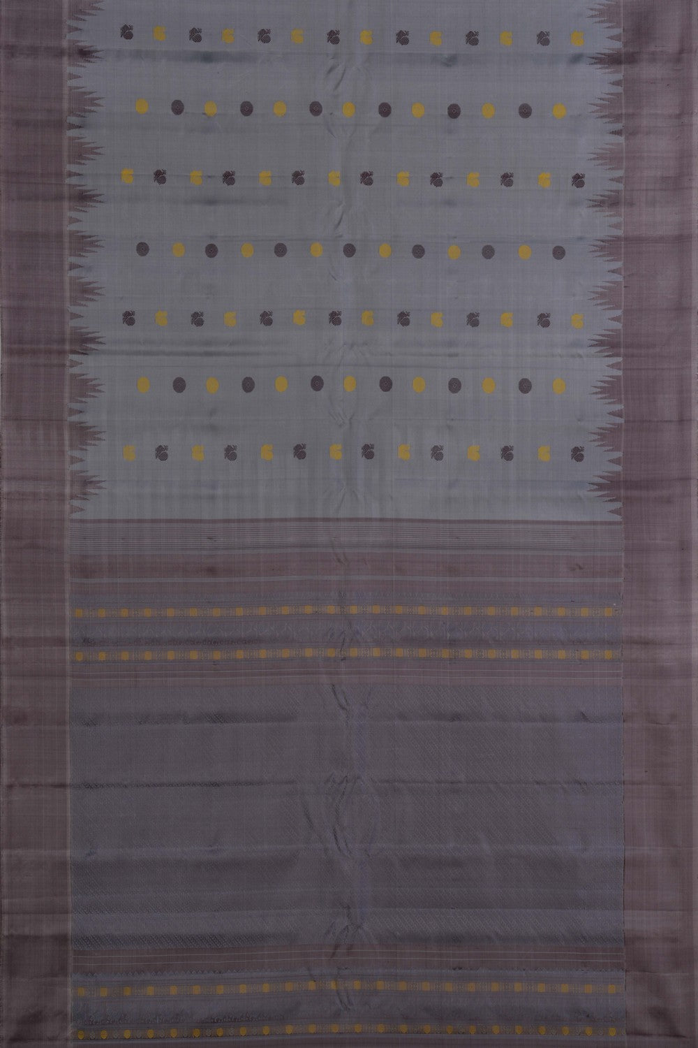 Gadwal Silk Grey Saree