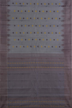 Image of Gadwal Silk Grey Saree