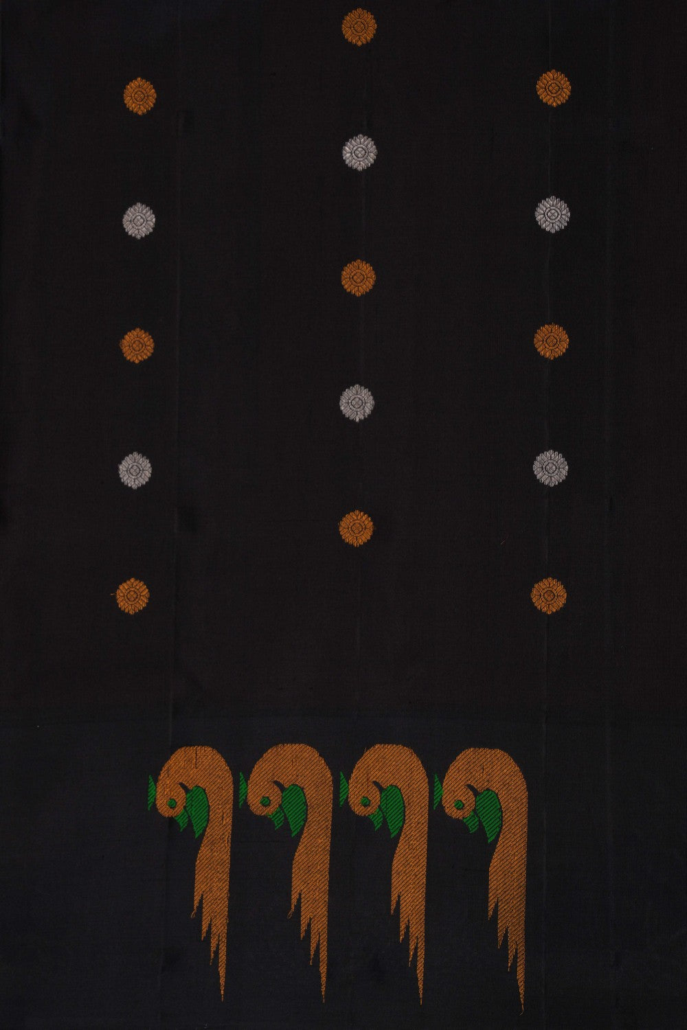 Image of Gadwal Silk Fuchsia Pink Saree