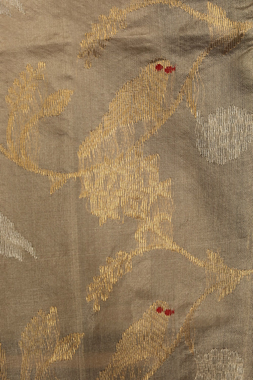 Beige Chanderi Saree