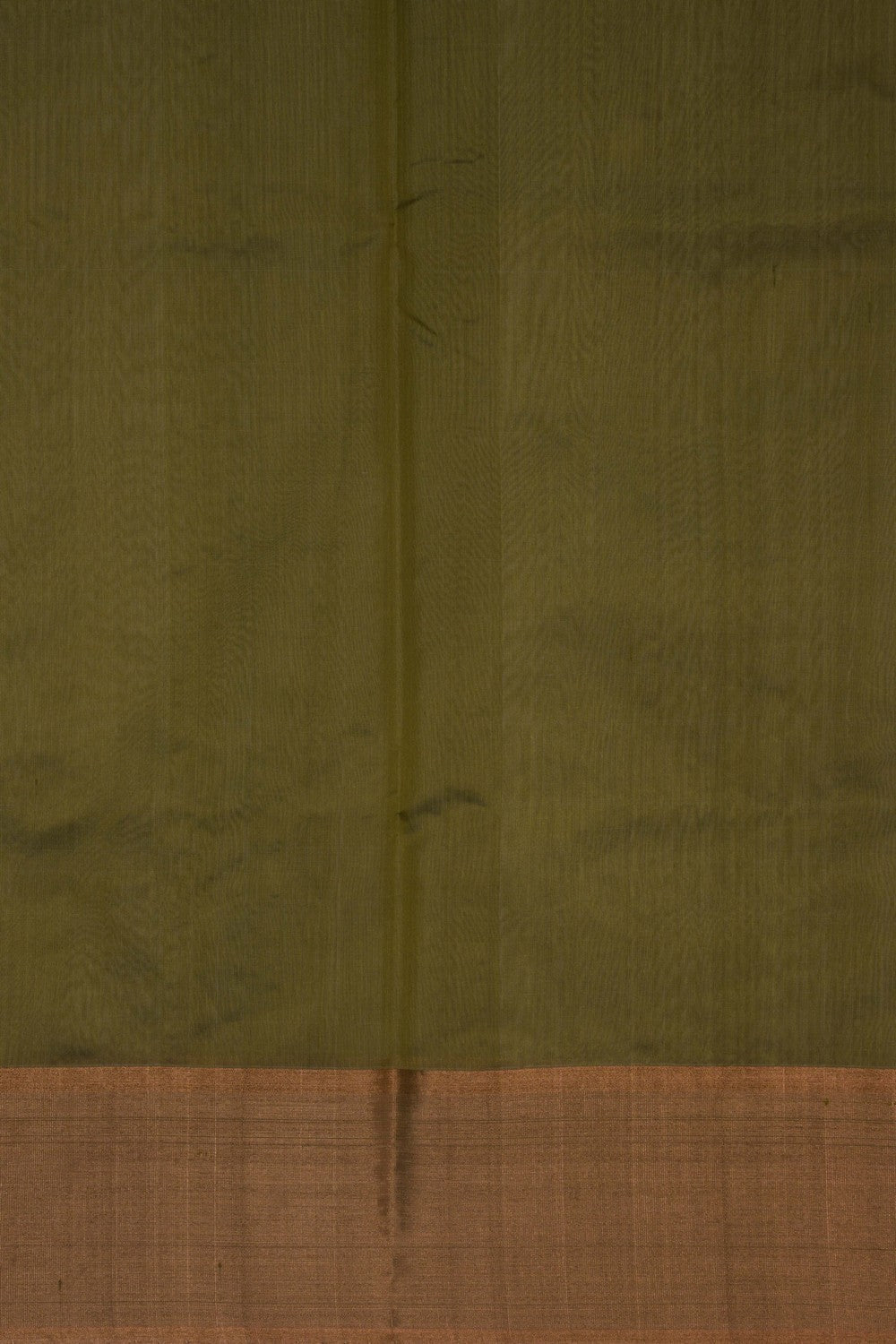 Image of Moss Green Chanderi Saree