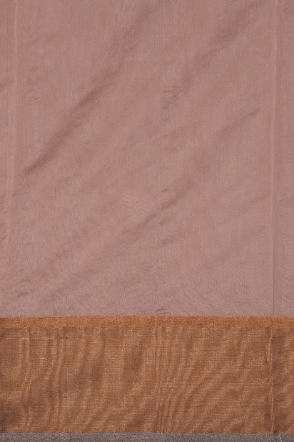 Image of Peach Floral Vines Chanderi Saree