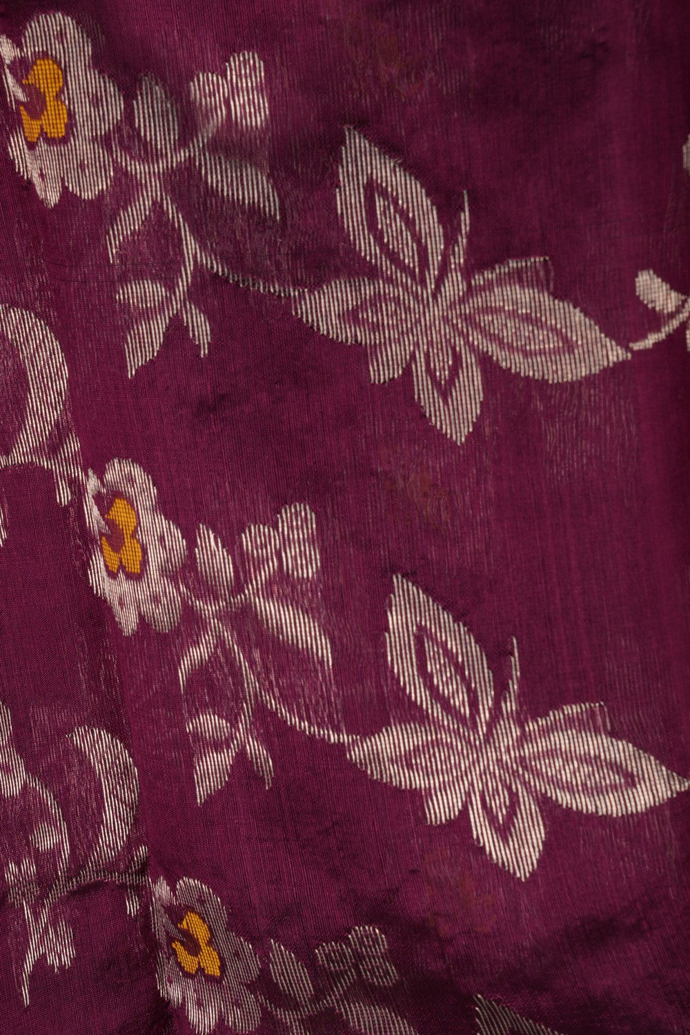 Image of A Vibrant Purple Chanderi Saree