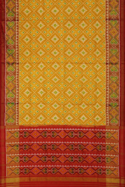 Image of Rajkot Silk Yellow Saree