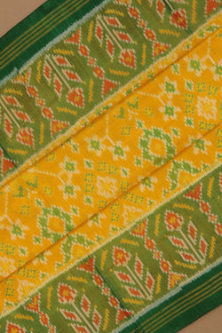 Image of Rajkot Silk Yellow Saree