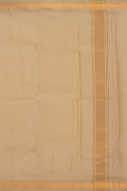 Image of Kanchi Silk Cream Dhoti With Kanduva (8 X 4)